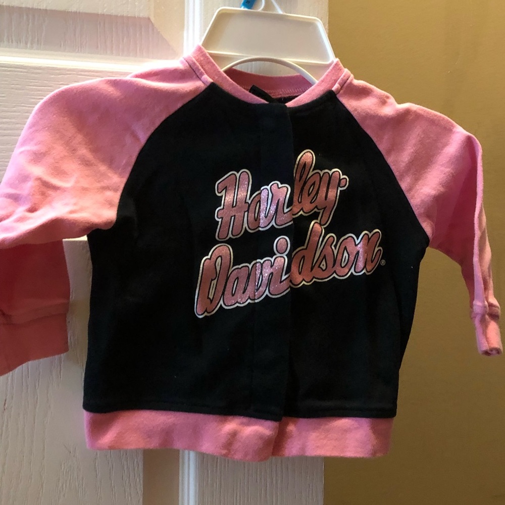 Toddler Harley Davidson shirt/jacket 2 piece set